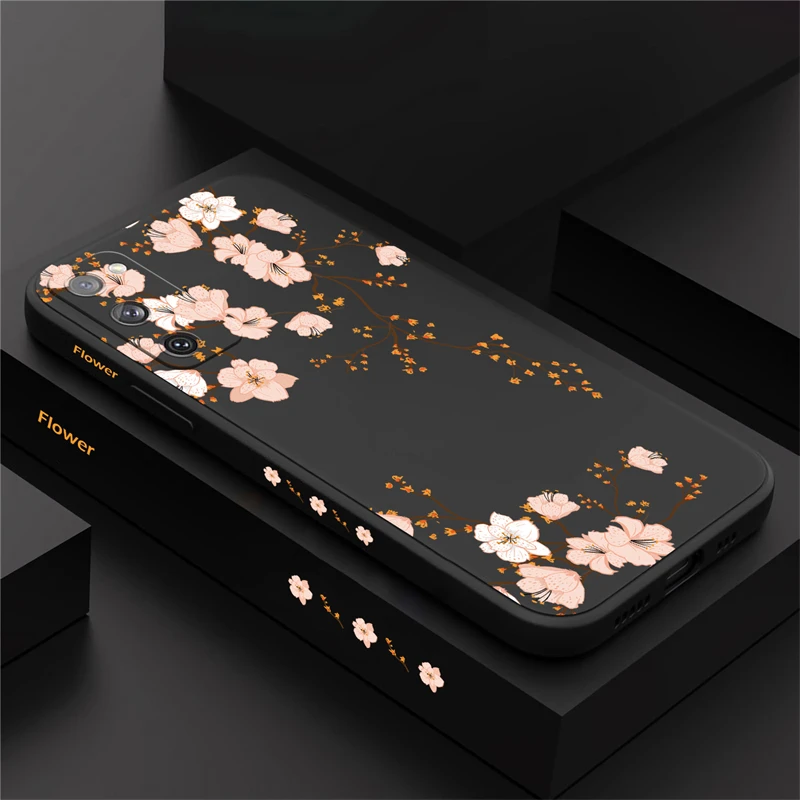 Floral Shockproof Soft Silicone Phone Case - Ultra Protection Cover