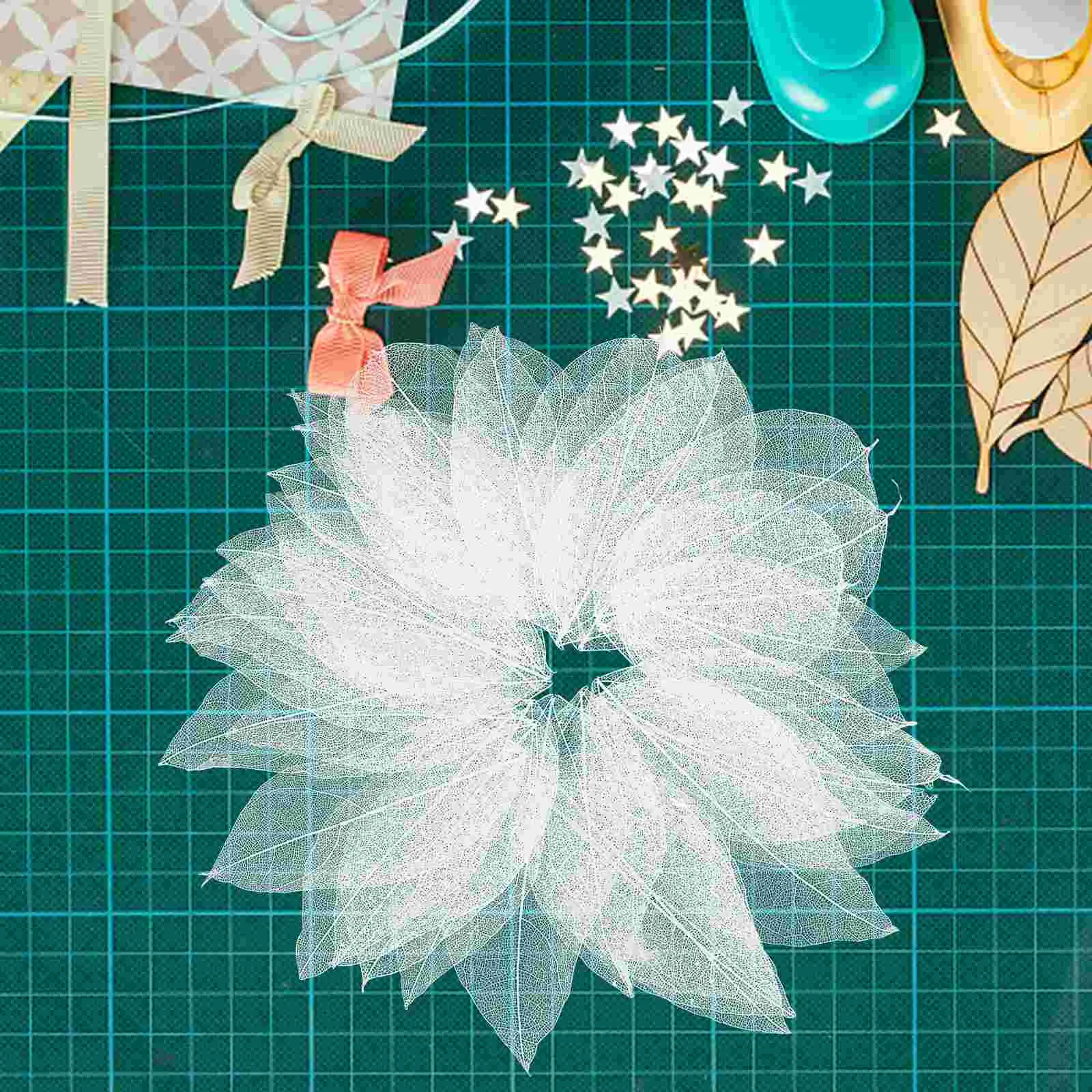 

36 Pcs Handmade Materials Natural Vein Embossing Decor Dried Leaves Book Marker
