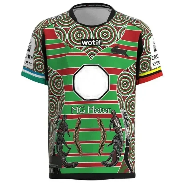 thumbnail image 1 of Camiseta de rugby de polo para entrenadores de South Sydney Rabbitohs 2024, tallas SML-XL-XXL-3XL-4XL-5XL, 1 of 5
