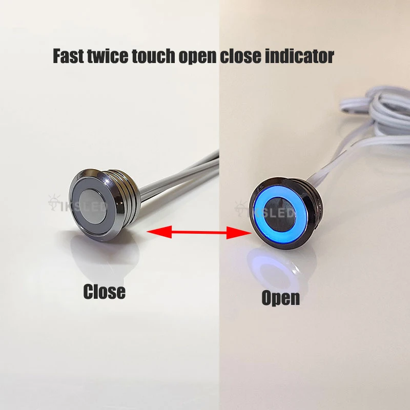 Lampo Dimmer Touch Sensor Recessed 12V-24V For Strip Or Led Modules