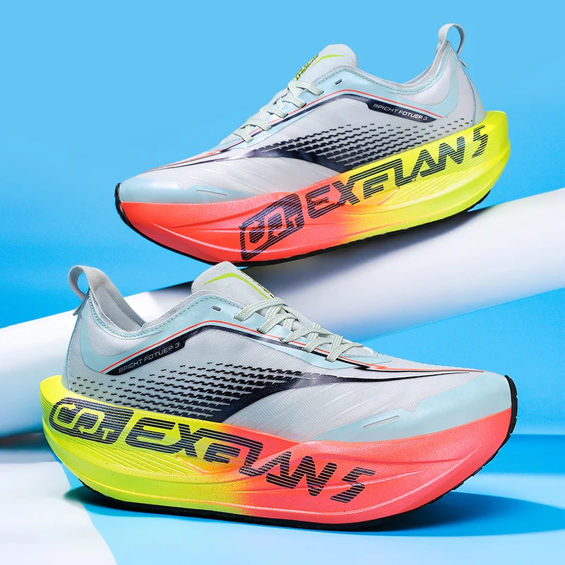 2026 Air Cushion Jogging Shoes Running Shoes Carbon Board Marathon Men Sports Breathable Lightweight Women's Nonskid Sneakers 5