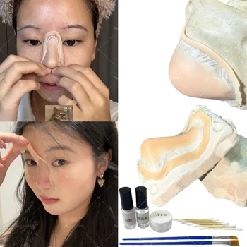 Realistic Professional Silicone Fake Nose Chin Kit Reusable 1