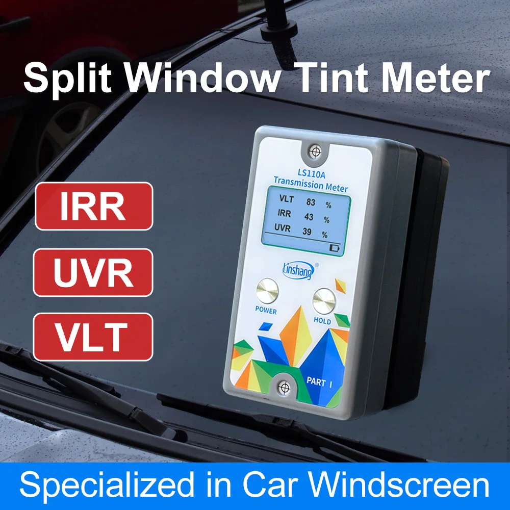 Windshield Tint Meter Magnetic Solar Film Tester LS110A IR UV VLT Transmission Meter for Car