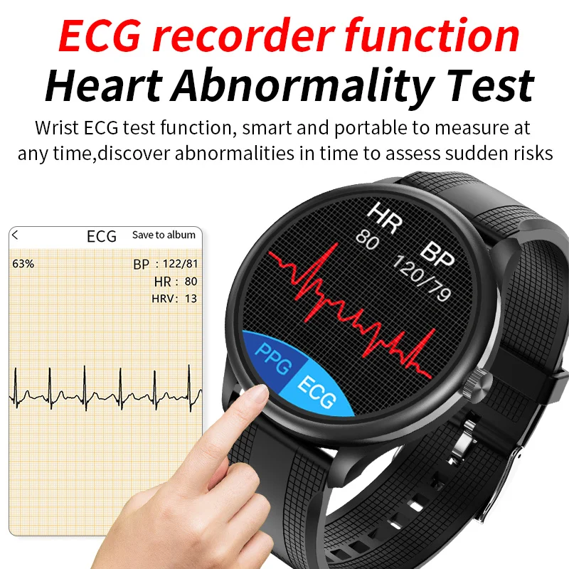 Monitor de Temperatura do Corpo Veres para Homens Xiaomi Bluetooth Chamada Resposta Relógio Inteligente Ecgppg Spo2 Mulher Pressão Arterial Fitness - Image 3
