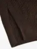 ZAFUL Women's Daily Solid Color Long Sleeve Drop Shoulder Loose Pointelle Knit Open Placket Slouchy Longline Layering Cardigan 6