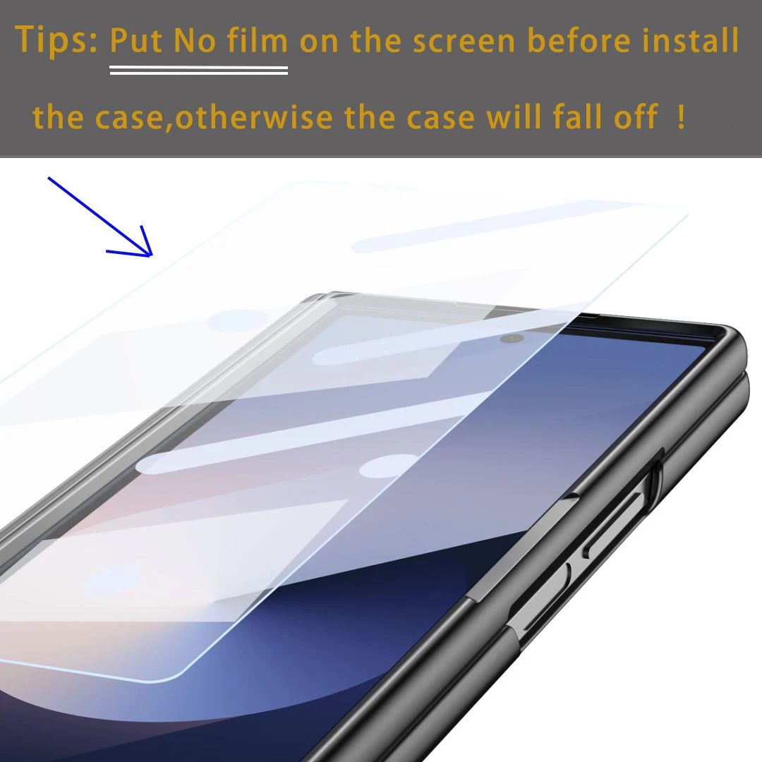 Foldable Phone Case with S Pen and Built-in Screen Protector Featuring Kickstand