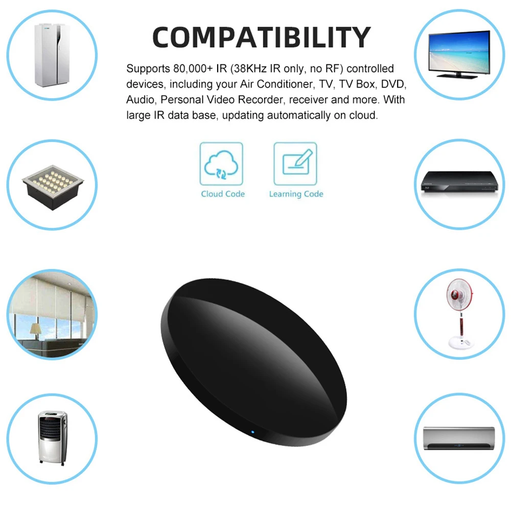 WiFi Remote Controller NEW WiFi IR Remote Control Tuya Smart Life App For TV DVD Air Conditioner AUD Works With Alexa Google Home