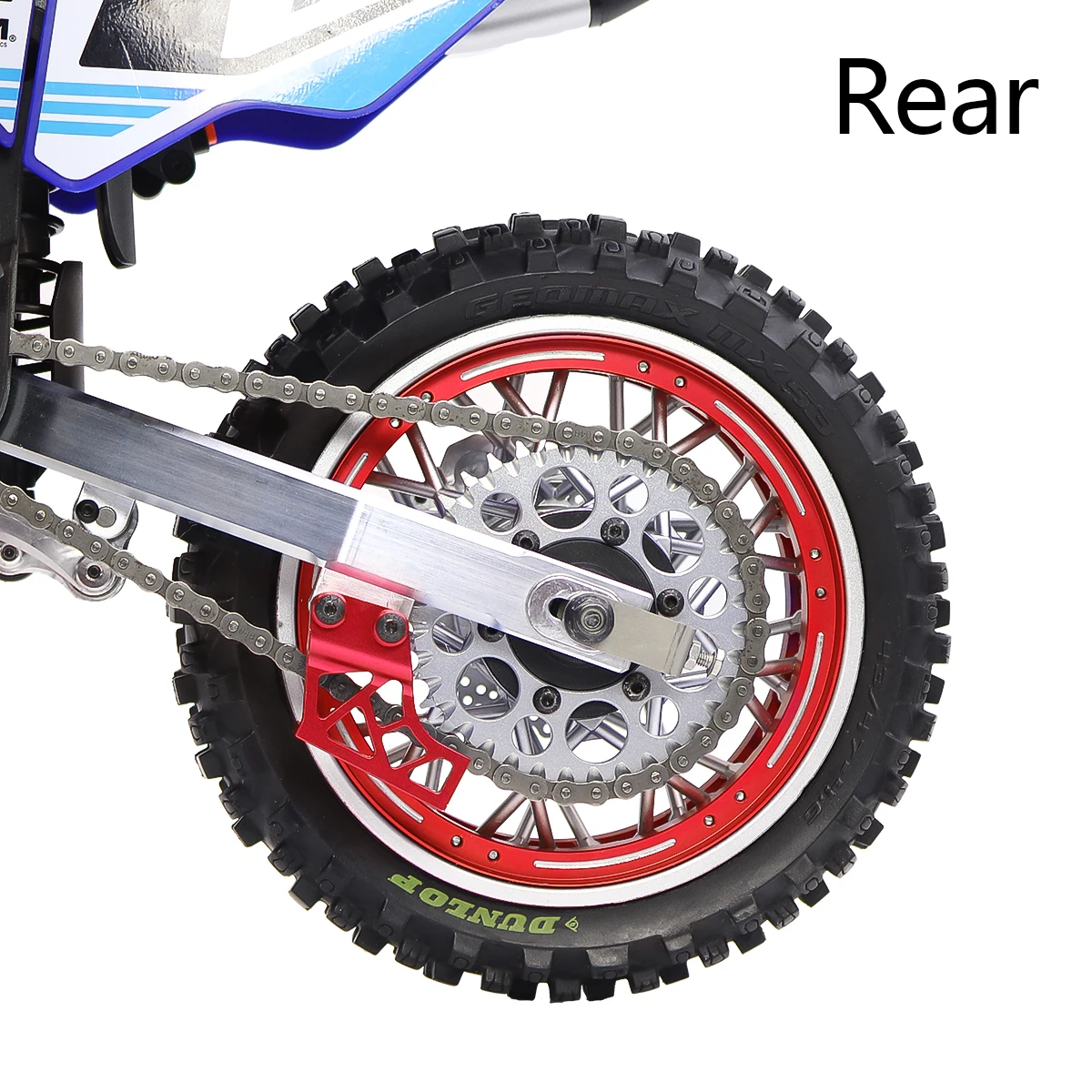 thumbnail image 2 of Red Aluminum Rear Wheel Reinforcement Rings For Losi 1/4 Promoto MX Motorcycle 2 of 14