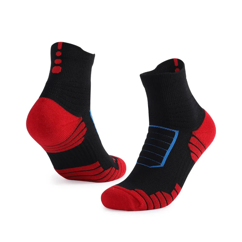 3 Pairs/lot Basketball Socks Men's Outdoor Thicked Towel Bottom Socks Women's Professional Football Running Cycling Socks Sox