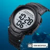 SKMEI 1560 Mens Digital 100M Waterproof Wrist Watch  Men 2 Time 10 Year Battery Alarm Clock reloj hombre Sport Fitness Watches 1