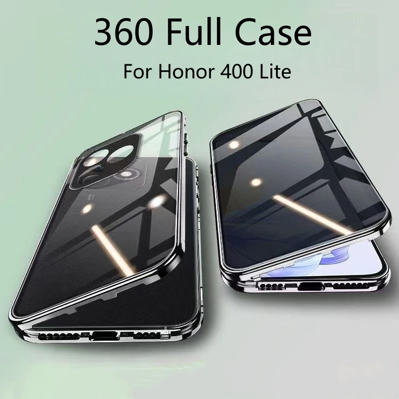 360 Full Case with Double-Sided Magnetic Adsorption and Tempered Glass Protection