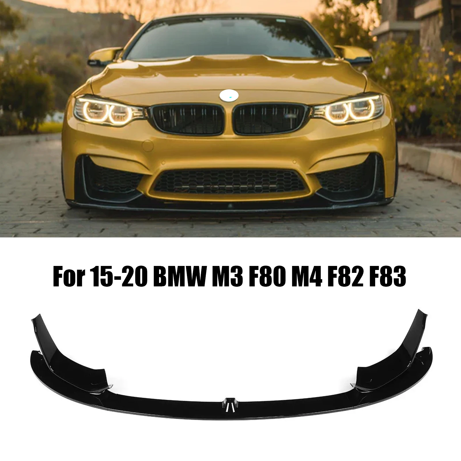 BMW F8X M3 M4用CS クラブスポーツタイプ カーボンリップスポイラー/フロントスポイラー/フロントリップ/F80M3/F82M4/F83M4/本物カーボン ○BMW F8X M3 M4用CS クラブスポーツ カーボンリップスポイラー