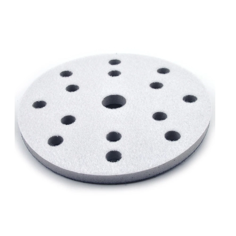 15 Holes Soft Sponge Interface Pad 6 Inch 150mm Sanding Pads Backing Disc Hook & Loop Sanding Discs For Polisher