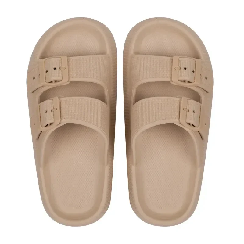 Summer Casual Shoes Woman Men Sandal Stock Sandals Flats Cork Slippers Fashion Leather Buckle Beach Slides