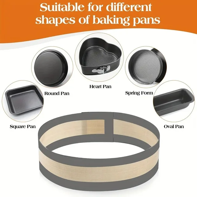 Silicone Baking Pad Suitable for Springform Flat Bottom, Preventing Cake From Sticking To The Bottom and Sides, Easy To Clean 4