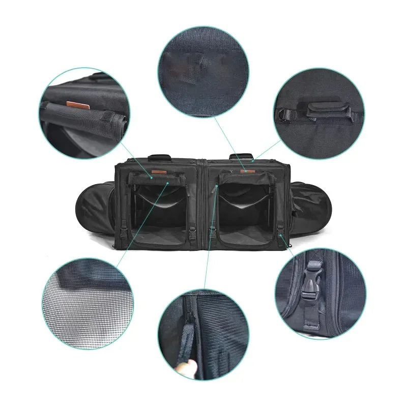 Cat Carrier Backpacks With 2 Side Expandable Cat Play Tunnel Twice The Space For Perfect Dog Travel Bag (with Tunnel)