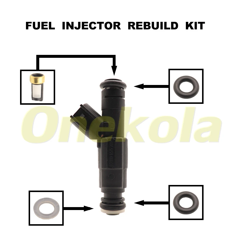 

Ремонтные наборы деталей топливной форсунки для 99-04 4.0L Dodge Ford Jeep Cherokee 0280155784
