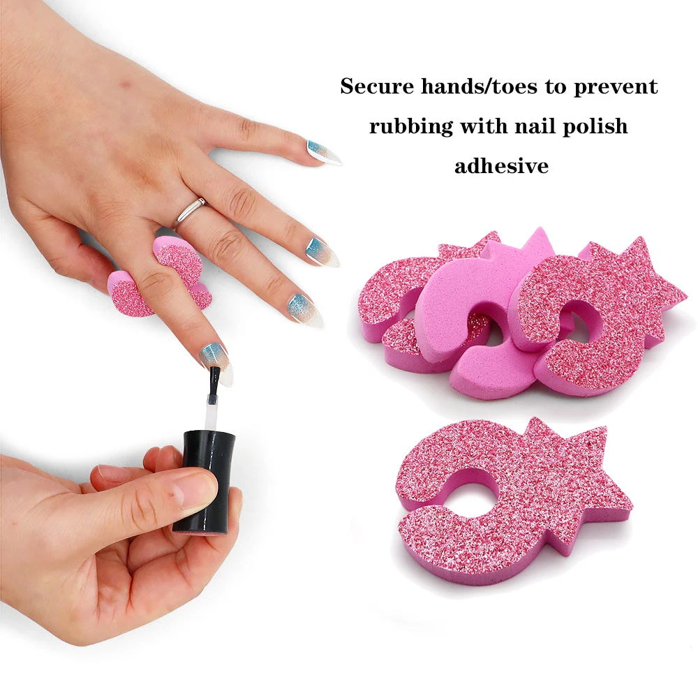 16Pcs Sponge Toe Separators For Pedicure Nail Art Comfortable Toe Dividers Essential Spacers for Manicure And Foot Care Tool