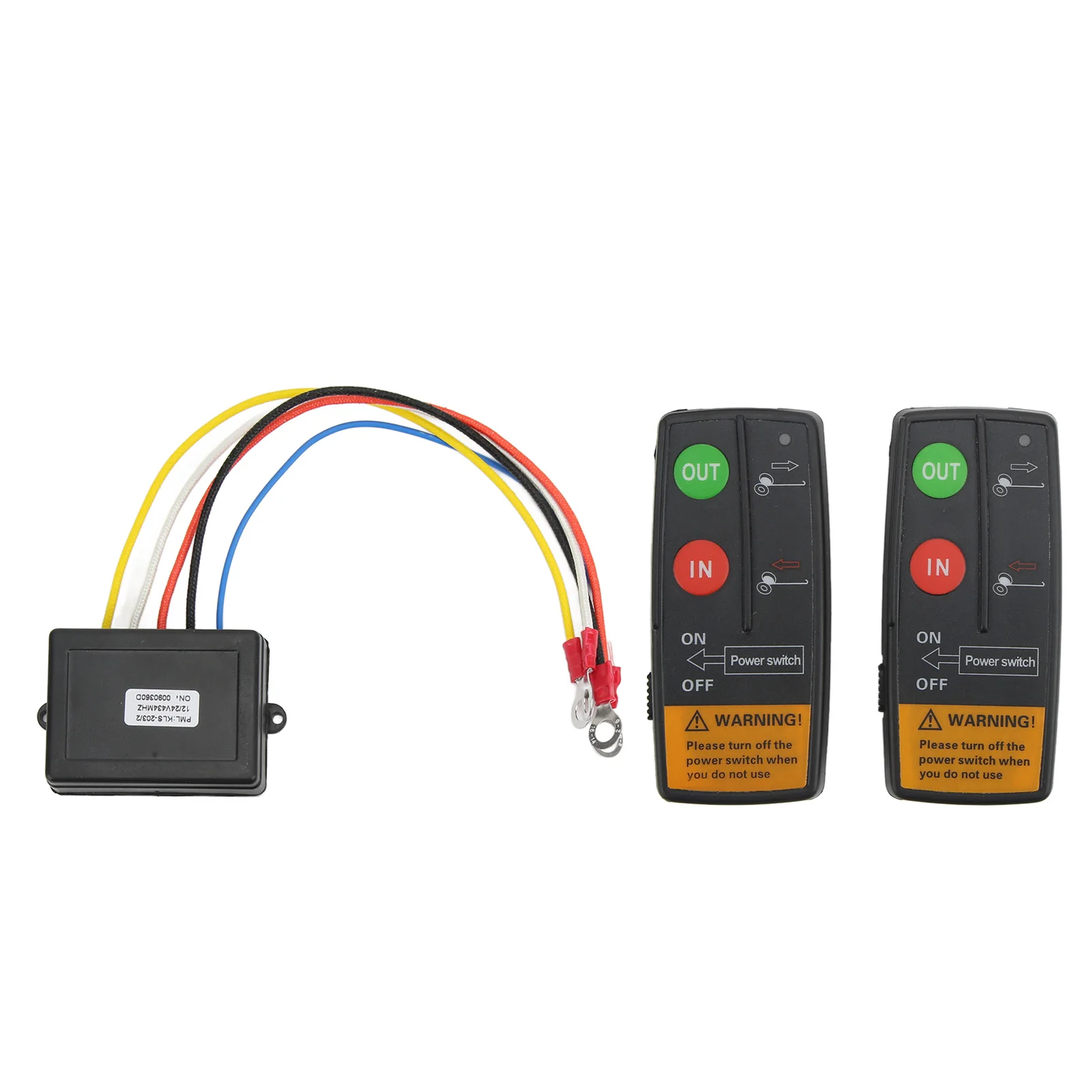 Kit télécommande treuil sans fil 12V 24V 75ft universel