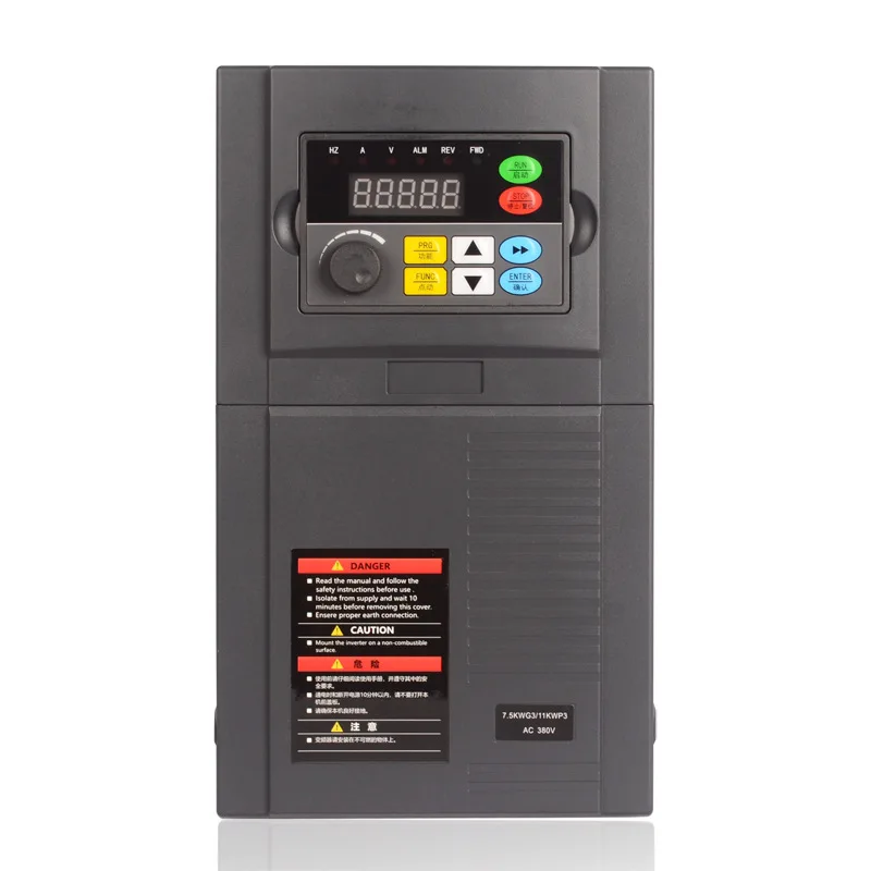 Inverter 2.2 Kw-4-5.5-7.5-11Kw-1. 5 Kw380V Regolatore Di Velocità Del Motore Trifase Tipo Di Carico Pesante Vettoriale