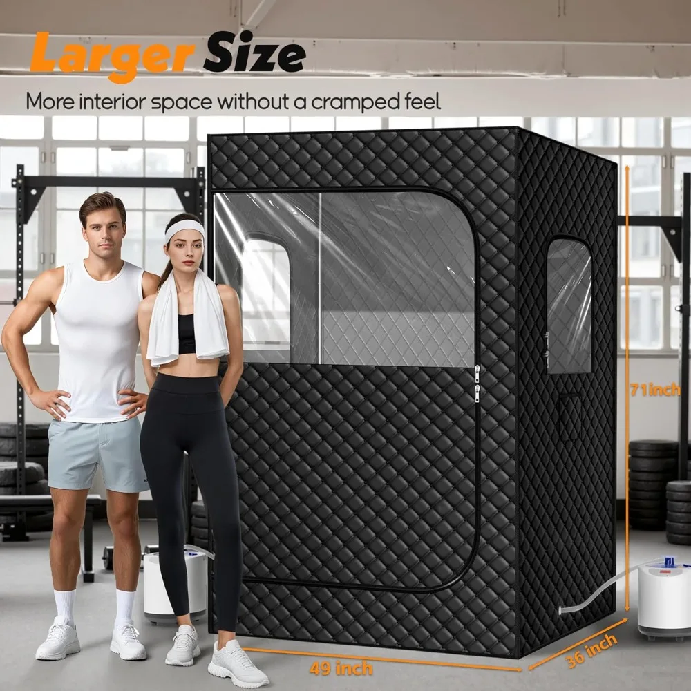 2-Person Portable Home Steam Sauna & Wellness Spa 3