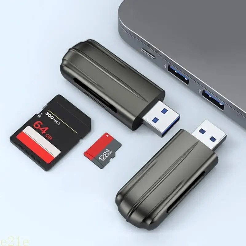 E21E 메모리 카드 리더기 USB3.0 PC 노트북 컴퓨터용 TF 메모리 카드 리더기