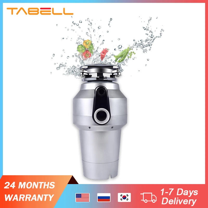 

TABELL 560W Garbage Disposal Unit Air Switch Mute Food Waste Crusher Continuou Food Residue Processor Home Appliance For Kitchen
