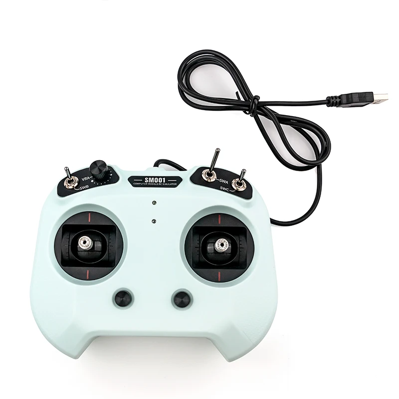 Flysky SM001 Simulateur RC 8CH - Noir, Cyan, Rose - Compatible Aerofly, PhoenixRC