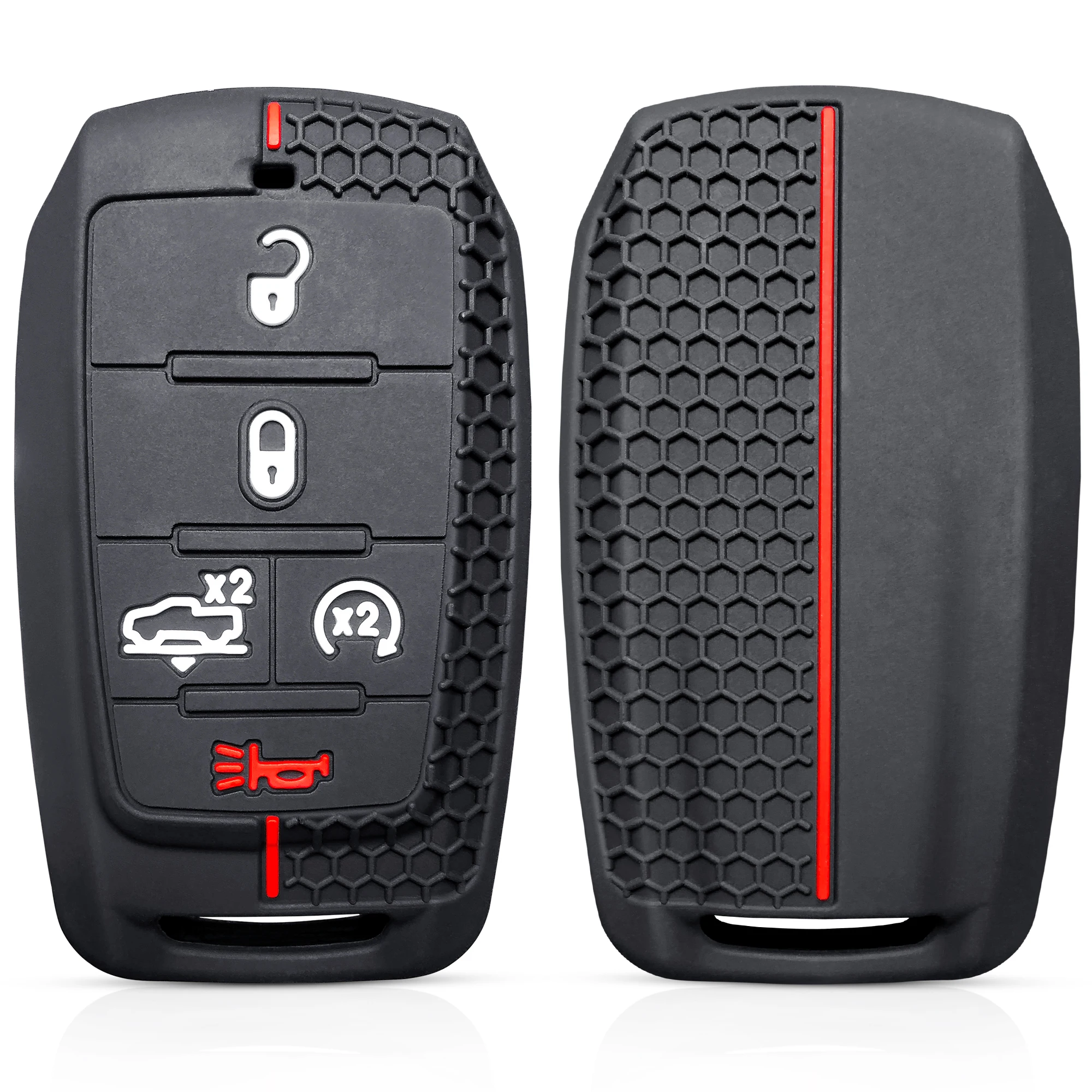 Silicone Key Holder Cover for Dodge RAM Truck Remote Key Fob