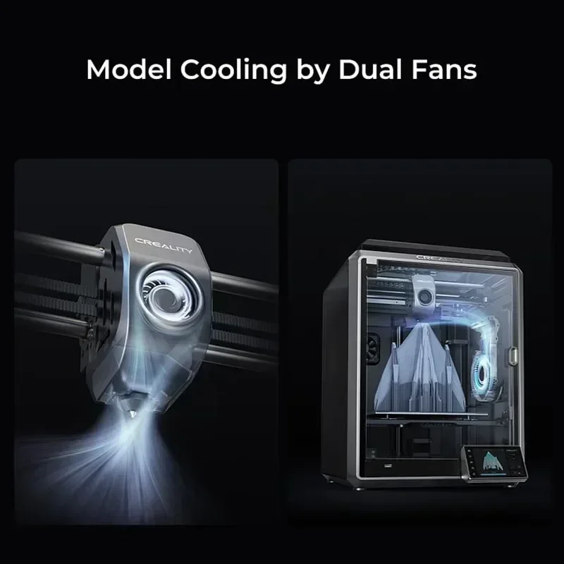 CREALITY K1 MAX 3D 프린터, 고속 인쇄, 슈퍼 감지 AI LIDAR, 대용량 유량, 강력한 듀얼 선풍기 냉각, 600 mm/s, 32 mm³/s