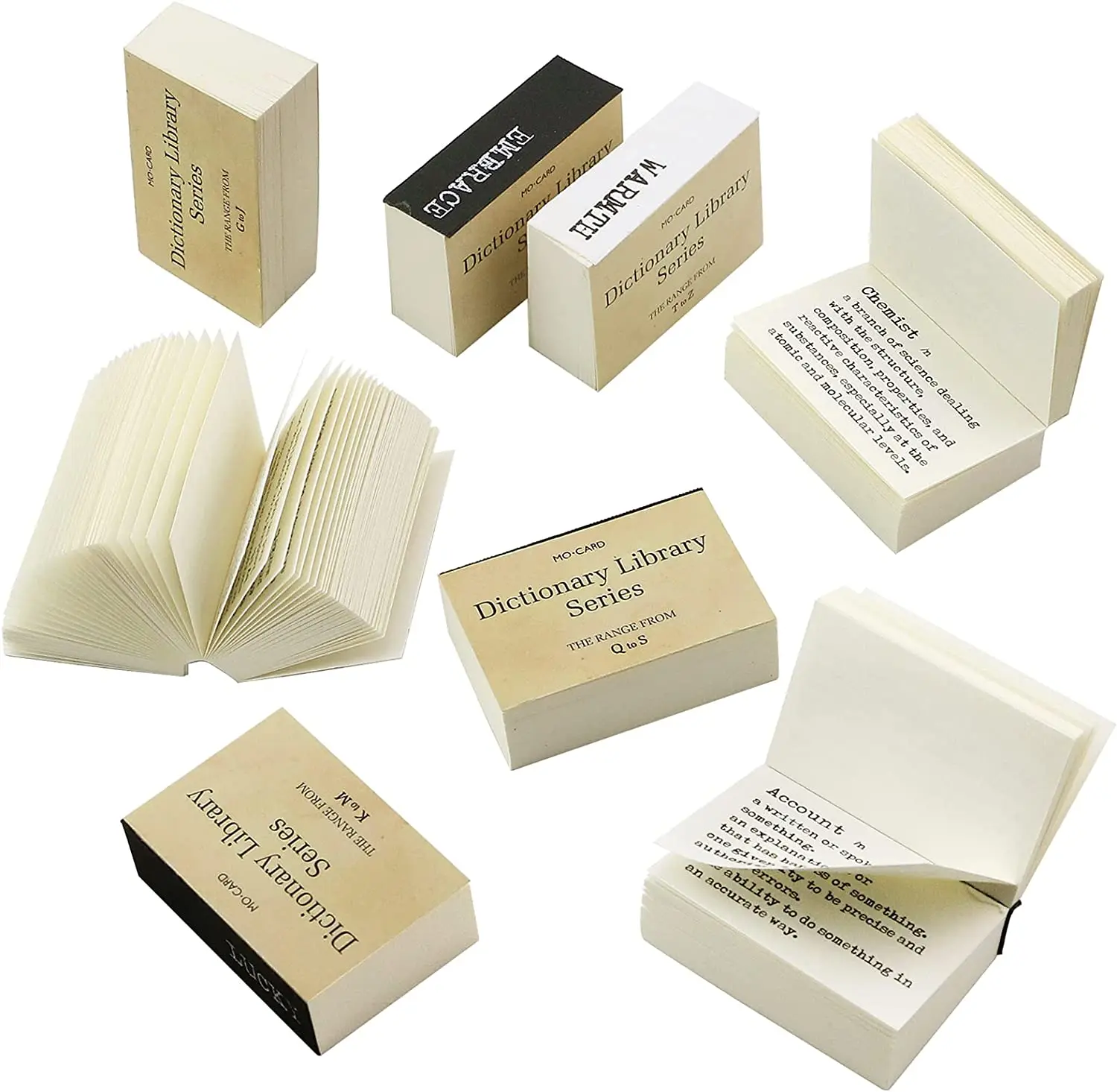 800 Pcs Mini Vintage Tiny Dictionary Decorative Craft Papers for Journal Planners memo pad Scrapbooking Supplies(from A to Z)
