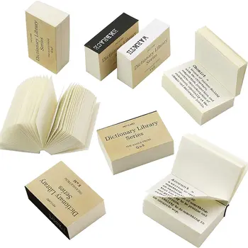 저널 플래너용 미니 빈티지 작은 사전 장식 공예 종이, 메모 패드, 스크랩북 용품, A에서 Z까지, 800 개