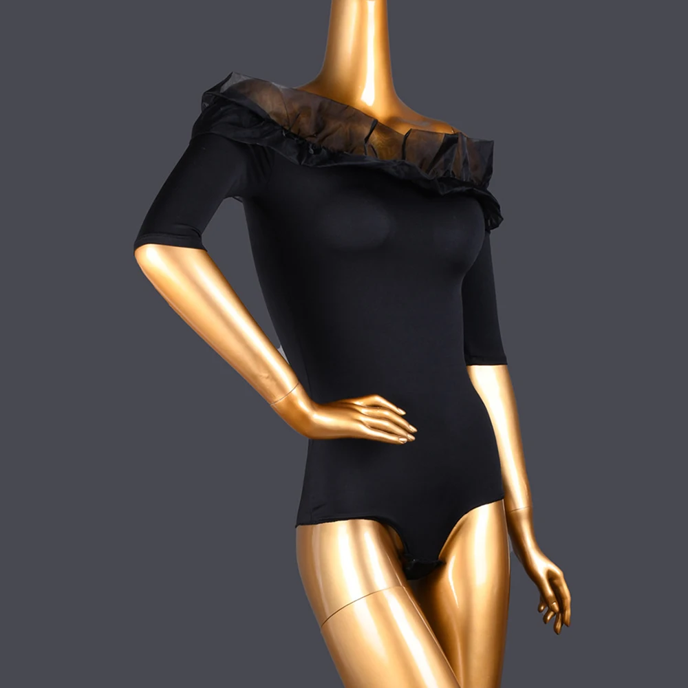 Women's Leotard Bodysuit for Ballroom Dance Competition Dresses Waltz Latin Tango Flamenco