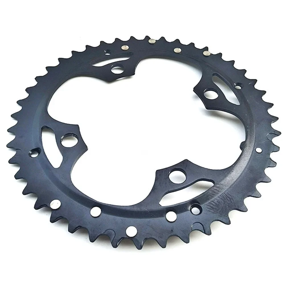 /44T /블랙 /알루미늄 합금 체인링 8 9 자전거용 104mm Hollowtech 크랭크셋 교체용 자전거 스프로킷 사이클링 부품