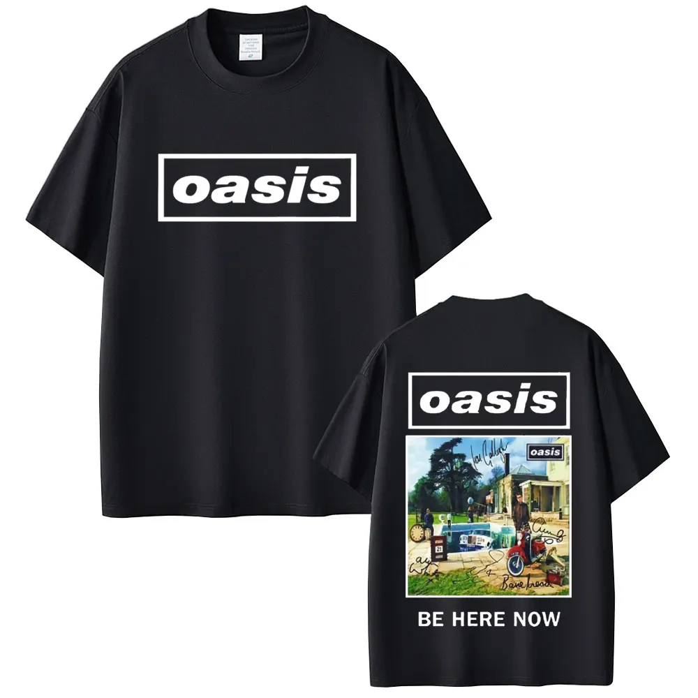 O-Oasis Live 25 Tour T Shirt Men Women Gothic Vintage