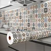 40cm Oil Proof Kitchen Stove Self Adhesive Furnitur Renovation Wall Stickers Bathroom Tile 3D Waterproof Vinyl Cabinet Wallpaper 1