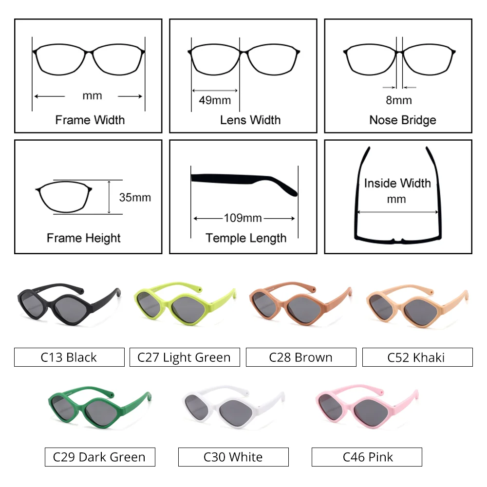 Ralferty 0-3 Year Retro Diamond Kids Sunglasses Child Baby Pink Anti-glare Eyepieces Polarized Sunglasses Infant Summer