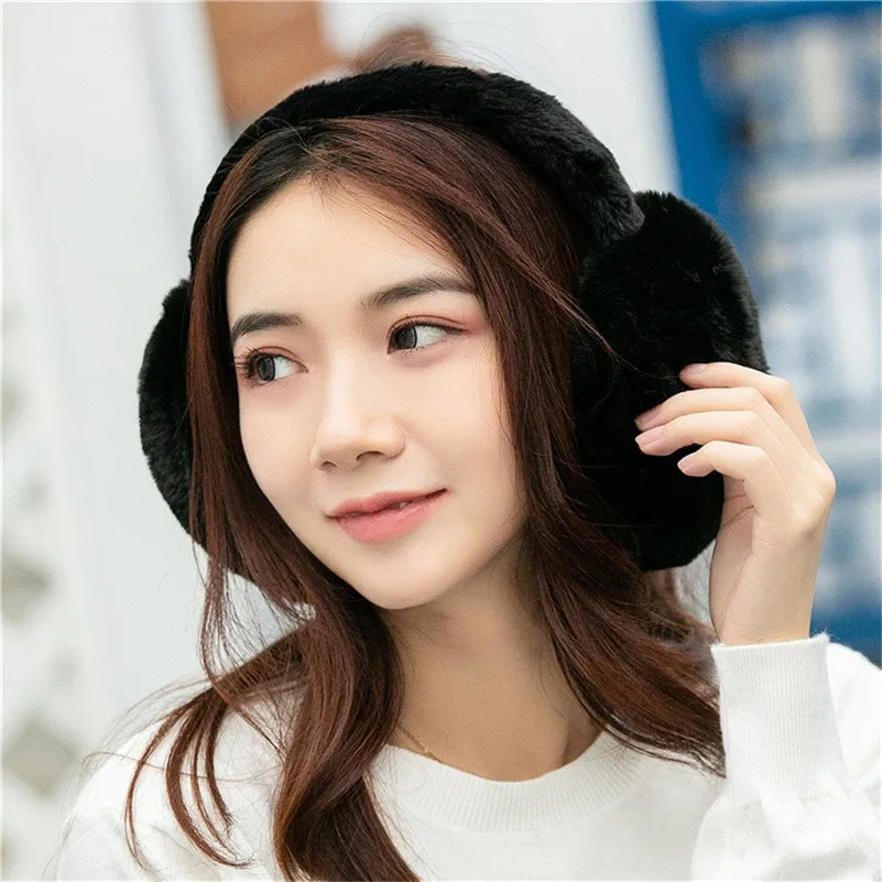 성인용 접이식 귀마개, 겨울용, 따뜻하고 방풍, 동결 방지, 전체 봉제 머리띠, 눈 따뜻한 귀마개