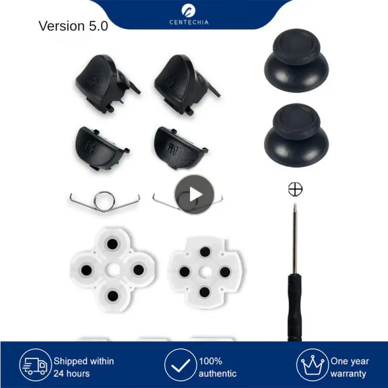 Ivyueenrubber Tappetini Per Pulsanti Adesivi Conduttivi Per Controller Dualshock 5 4 Ps5 Gamepad