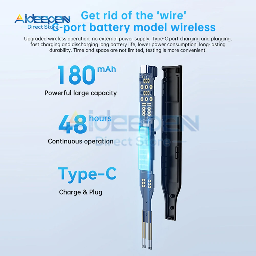 Testeur D'optocoupleur Et Composants électroniques - Compact, Avec Lumière Indicatrice - Port USB-C, Batterie Intégrée