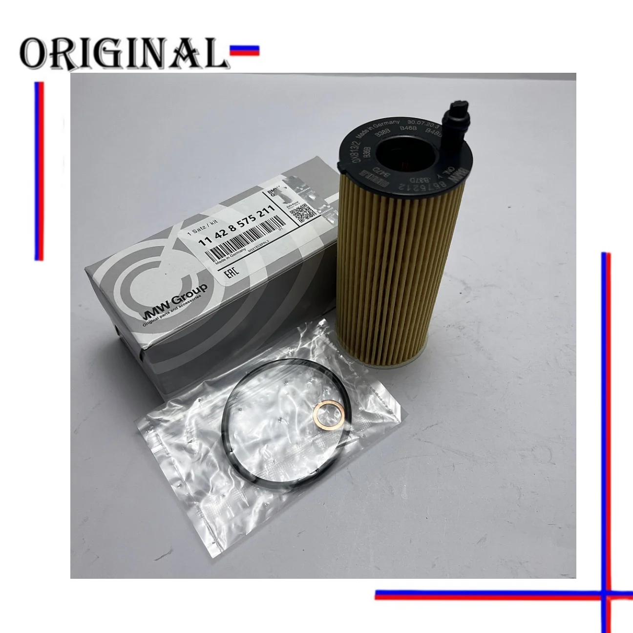 Car Oil Filter 11428575211 For BMW F10.11.15.20.25.30.31.34 G01 G20 G30 B47 B48 New Original Replacement Parts Car Maintenance