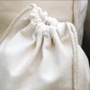 Thickened Cotton Canvas Drawstring Storage Bag Home Large Capacity Clothes Quilt Toys Organizer Portable Sundries Storage Sacks 5