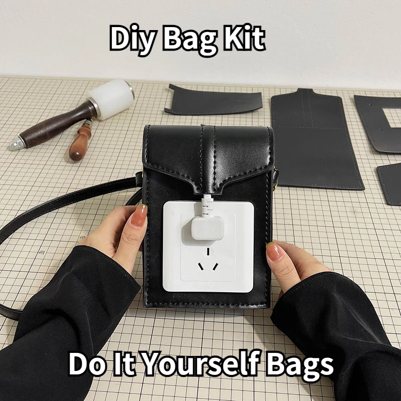 DIY Bag Kit Handmade Bag DIY Handbag Kit Hand Woven Bag Messenger Small