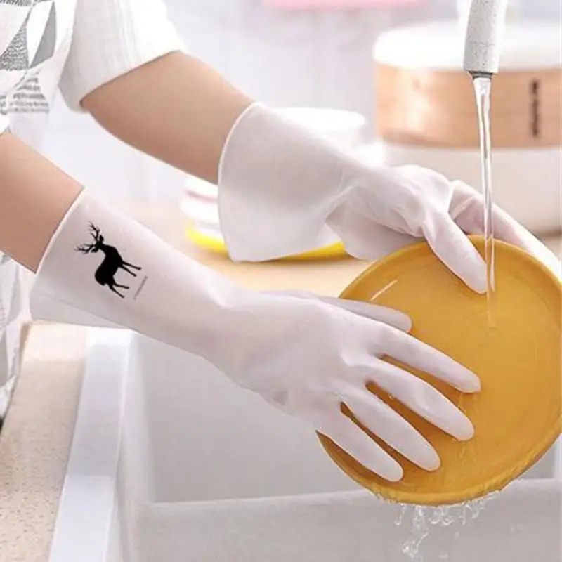 Dishwashing Gloves Ergonomic Easy To Clean Effective Cleaning Material Safety Durable Long Lasting Kitchen Gloves Rubber dishwashing gloves cleaning gloves