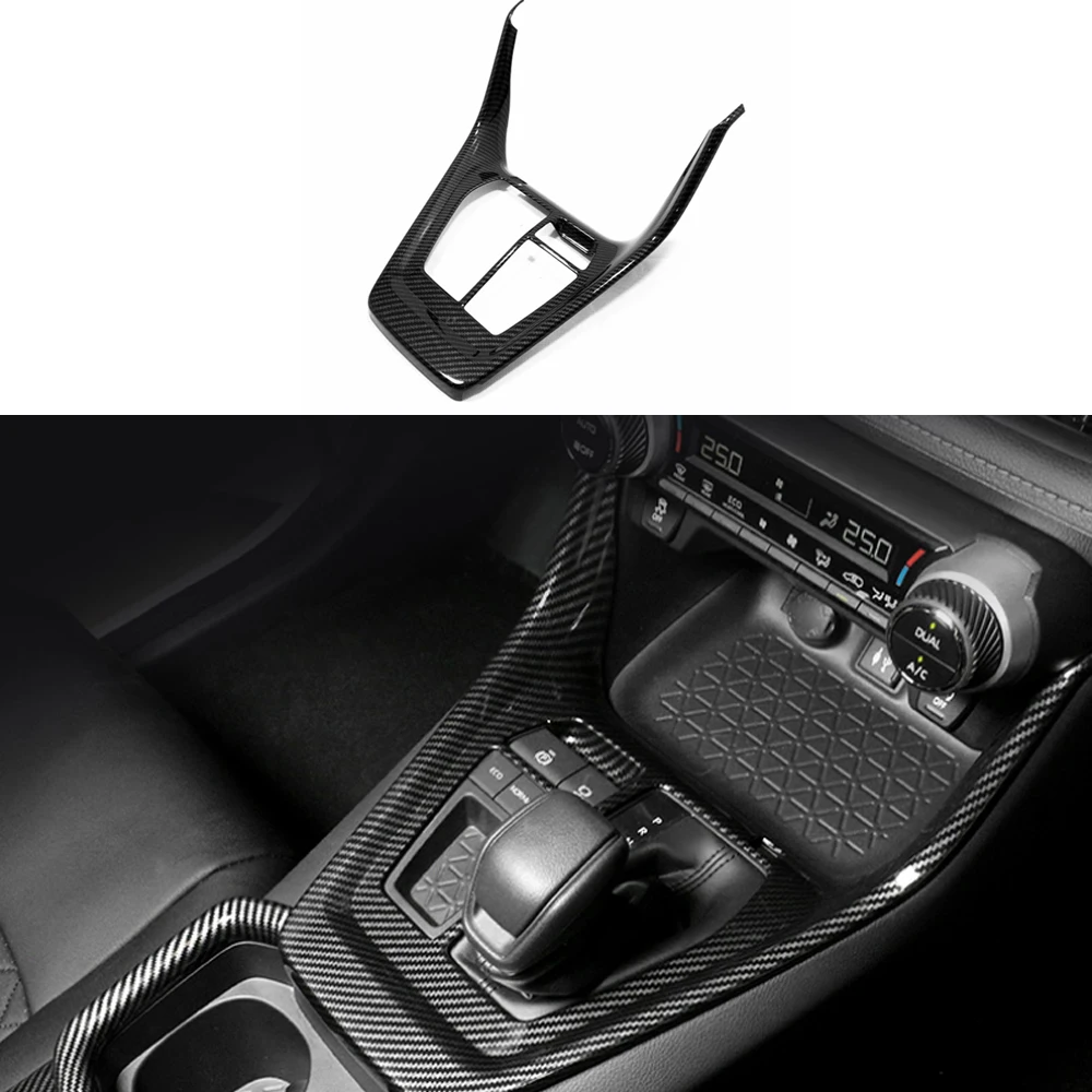 

Car Console Gear Shift Box Panel Trim Frame Cover Sticker Interior Car Styling Accessories For Toyota RAV4 XA50 2019 -2023