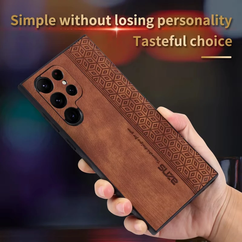 Luxurious Business Style Leather Phone Case - Shockproof Soft Matte Cover