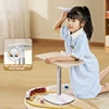 Bookshelf Children's Reading Picture Book Solid Wood Desktop Bed Floor Tablet Bracket Can Lift Baby Telescopic Wooden Book Clip 1