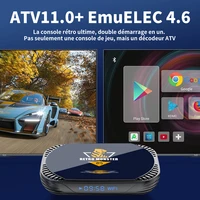 Console de jeux vidéo rétro EmuELEC 4.6+ATV 11 S905X4 : plus de 48 000 jeux et plus de 70 émulateurs pour PS1/PSP/N64/MAME/Sega Saturn. Sortie 4K UHD. 2