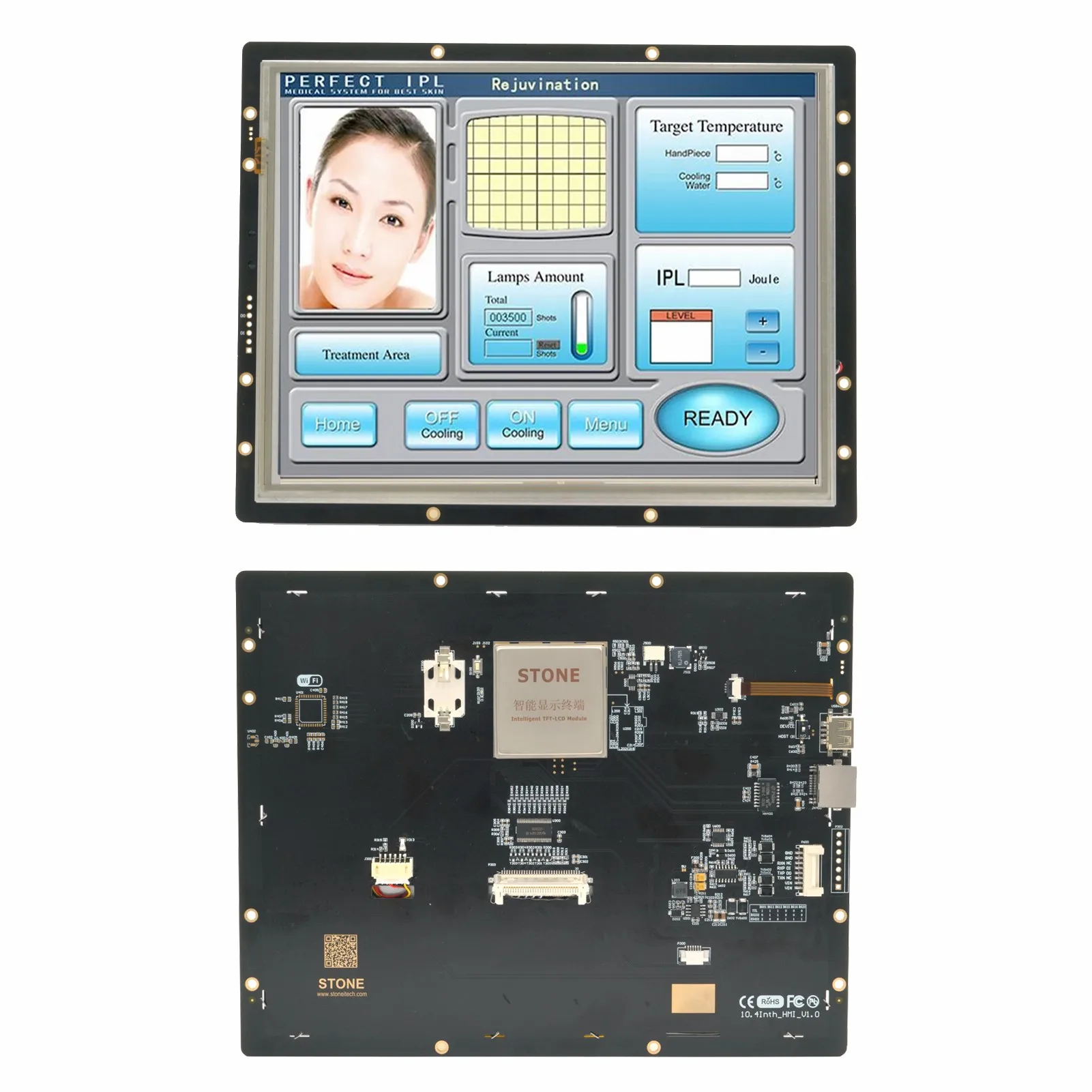 

2,5-дюймовый интеллектуальный сенсорный ЖК-модуль UART SPI TFT для промышленного контроля