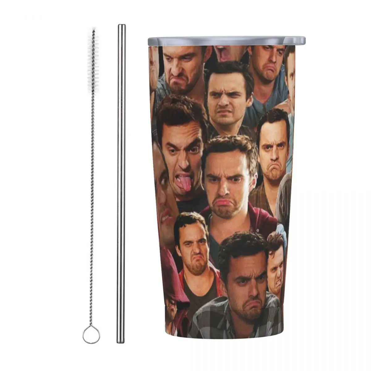 New Girl Tumbler Nick Miller Photo Cold Drink Water Bottle Keep Heat Tazze Termiche In Acciaio Inossidabile Design Travelist Car Mugs
